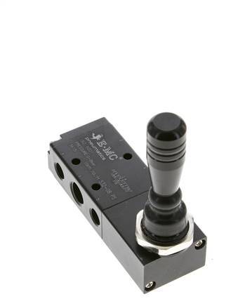 5/3 G1/4'' (G1/8'') Pressure Center Hand Lever Valve 0-8bar/0-112psi E.MC
