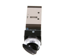5/2 G1/4'' (G1/8'') Rotary Switch Valve Black 0-8bar/0-112psi YPC