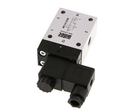 3/2 G1/4'' NC Solenoid Valve 12V DC 2.5-10bar/35.0-140psi Airtec