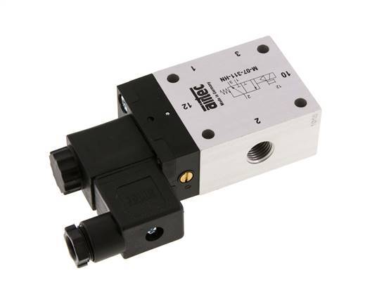 3/2 G1/4'' NC Solenoid Valve 12V DC 2.5-10bar/35.0-140psi Airtec