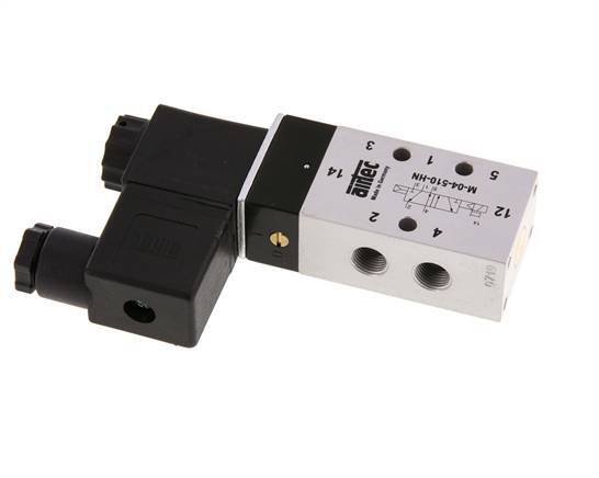 5/2 G1/8'' Solenoid Valve 24V DC 2.5-10bar/35.0-140psi Airtec