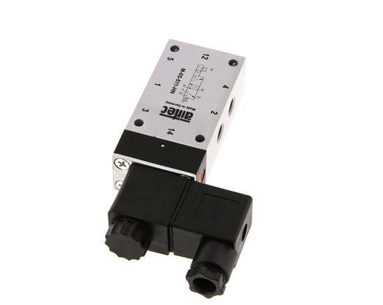 5/2 G1/8'' Solenoid Valve 12V DC 3-10bar/42-140psi Airtec