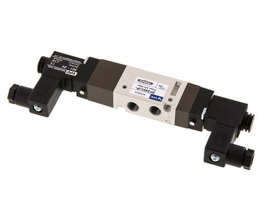 5/3 G1/8'' Exhaust Center Solenoid Valve 12V DC 2-10bar/28-140psi YPC