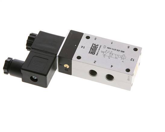 5/2 G1/8'' Solenoid Valve External Pilot 24V DC -0.95-10bar/-13.2-140psi Airtec