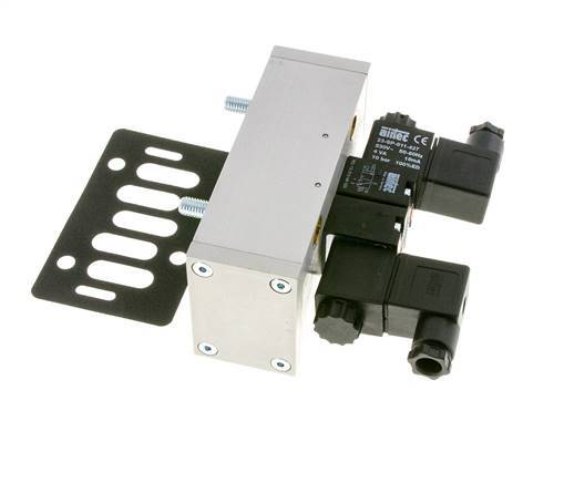 5/3 ISO 5599-3 Center Closed Solenoid Valve 230V AC 3-10bar/42-140psi Airtec