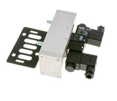 5/3 ISO 5599-3 Center Closed Solenoid Valve 230V AC 3-10bar/42-140psi Airtec