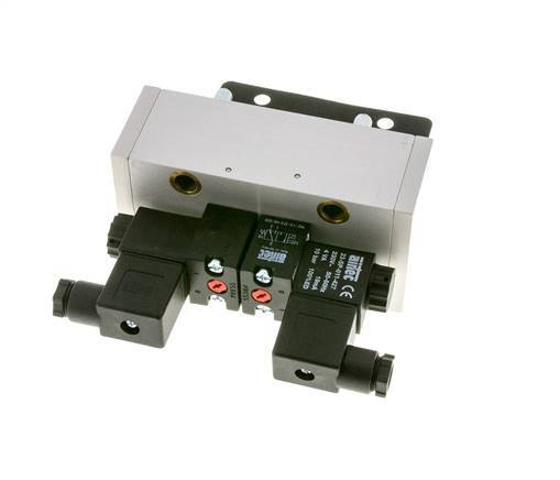 5/3 ISO 5599-3 Center Closed Solenoid Valve 230V AC 3-10bar/42-140psi Airtec