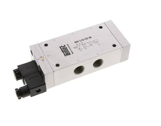 5/2 G1/2'' Solenoid Valve 24V DC 2-10bar/28-140psi Airtec