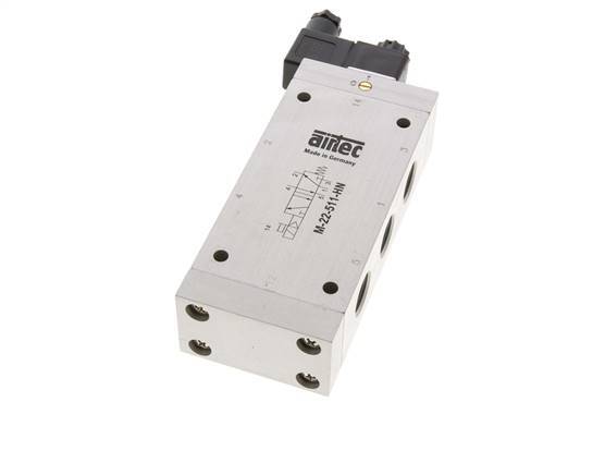 5/2 G1/2'' Solenoid Valve 24V DC 2-10bar/28-140psi Airtec
