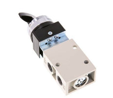 3/2 G1/4'' Rotary Switch Valve Black 0-8bar/0-112psi YPC