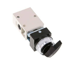 3/2 G1/4'' Rotary Switch Valve Black 0-8bar/0-112psi YPC