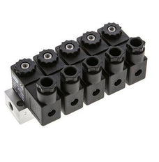 5x3/2 G1/8'' NC Solenoid Valve 230V AC -0.95-10bar/-13.2-140psi Airtec