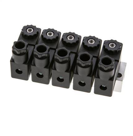 5x3/2 G1/8'' NC Solenoid Valve 230V AC -0.95-10bar/-13.2-140psi Airtec