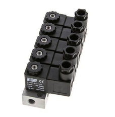 5x3/2 G1/8'' NC Solenoid Valve 230V AC -0.95-10bar/-13.2-140psi Airtec