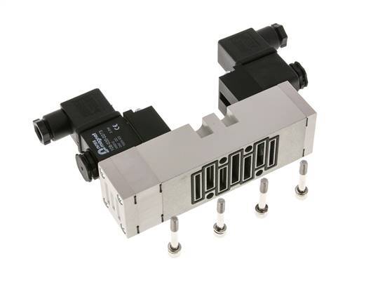5/3 ISO 5599-1 Pressure Center Solenoid Valve 12V DC 2-10bar/28-140psi YPC