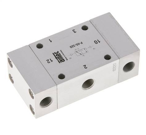 3/2 G1/8'' Bistable Air Pilot Valve 0-10bar/0-140psi Airtec