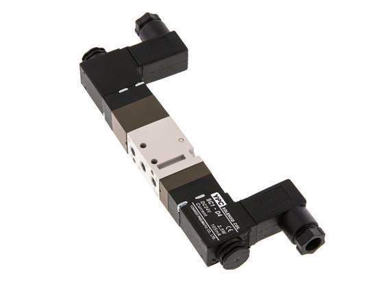 5/3 M5 Center Closed Solenoid Valve 12V DC 2-10bar/28-140psi YPC