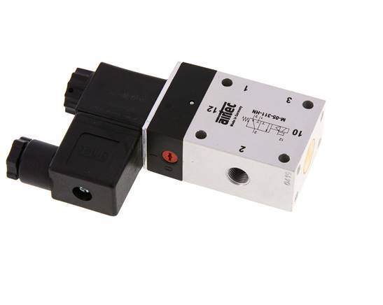 3/2 G1/8'' NO Solenoid Valve 24V DC 3-10bar/42-140psi Airtec