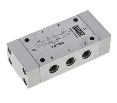 5/3 G1/4'' Exhaust Center Air Pilot Valve 0-8bar/0-112psi Airtec