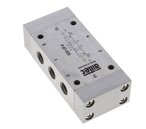 5/3 G1/4'' Exhaust Center Air Pilot Valve 0-8bar/0-112psi Airtec