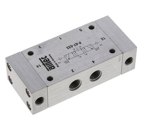 5/3 G1/4'' Exhaust Center Air Pilot Valve 0-8bar/0-112psi Airtec