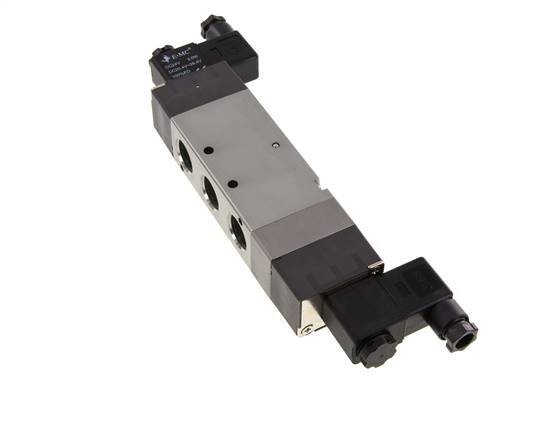 5/3 G1/2'' Pressure Center Solenoid Valve 24V DC 1.5-8bar/21.0-112psi E.MC