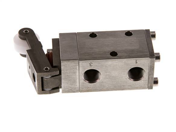 3/2 G1/4'' Universal Roller Lever Valve Stainless Steel -0.95-12bar/-13.2-168psi