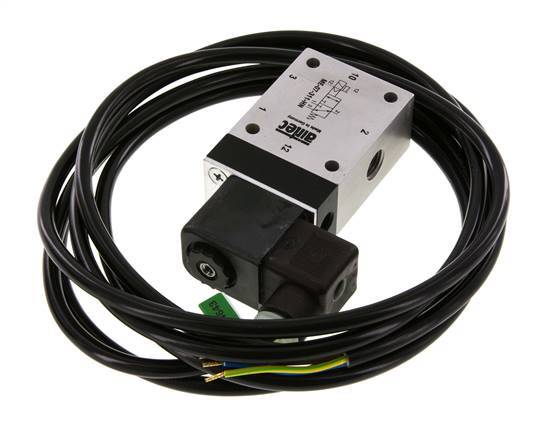 3/2 G1/4'' (G1/8'') Solenoid Valve External Pilot 24V DC ATEX 0-10bar/0-140psi Airtec
