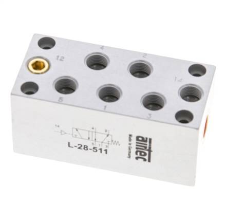 5/2 G1/8'' Air Pilot Valve 0-10bar/0-140psi Airtec