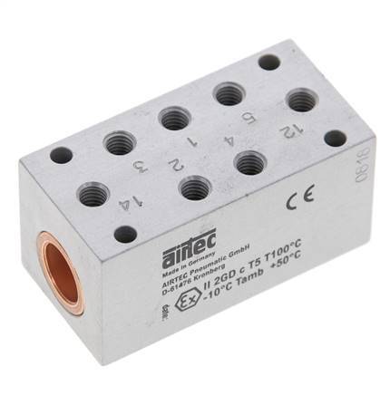 5/2 M5 Bistable Air Pilot Valve ATEX 0-10bar/0-140psi Airtec