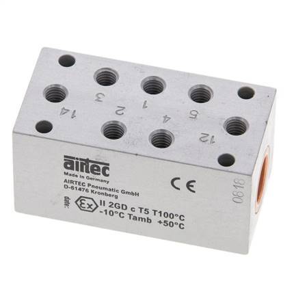 5/2 M5 Bistable Air Pilot Valve ATEX 0-10bar/0-140psi Airtec