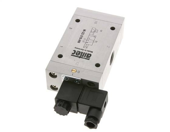 3/2 G1/2'' NO Solenoid Valve 230V AC 1-10bar/14-140psi Airtec