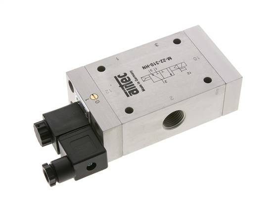 3/2 G1/2'' NO Solenoid Valve 230V AC 1-10bar/14-140psi Airtec