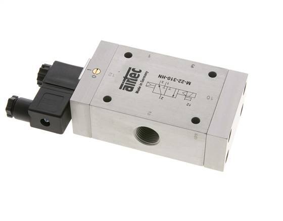 3/2 G1/2'' NO Solenoid Valve 230V AC 1-10bar/14-140psi Airtec