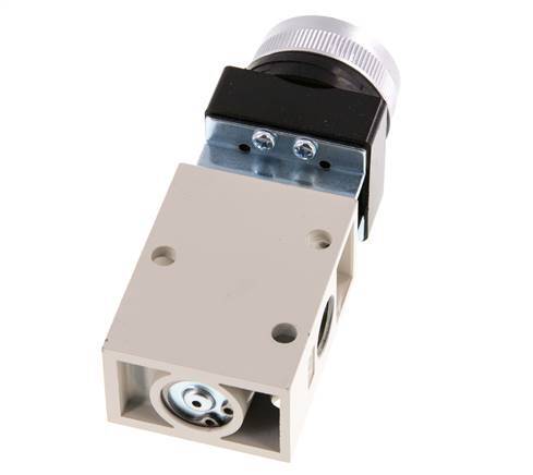 3/2 G1/4'' Push Button Valve Black 0-8bar/0-112psi YPC