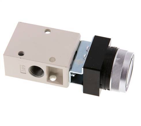 3/2 G1/4'' Push Button Valve Black 0-8bar/0-112psi YPC