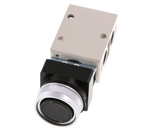 3/2 G1/4'' Push Button Valve Black 0-8bar/0-112psi YPC