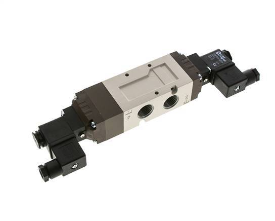 5/3 G1/2'' Center Closed Solenoid Valve 115V AC 2-10bar/28-140psi YPC