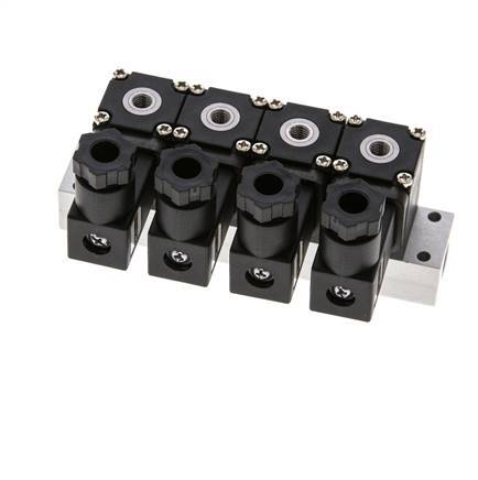 4x3/2 M5 NC Solenoid Valve 12V DC -0.95-8bar/-13.2-112psi Airtec