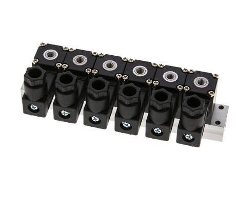 6x3/2 M5 NC Solenoid Valve 12V DC -0.95-8bar/-13.2-112psi Airtec