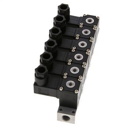 6x3/2 M5 NC Solenoid Valve 12V DC -0.95-8bar/-13.2-112psi Airtec