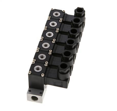 6x3/2 M5 NC Solenoid Valve 12V DC -0.95-8bar/-13.2-112psi Airtec