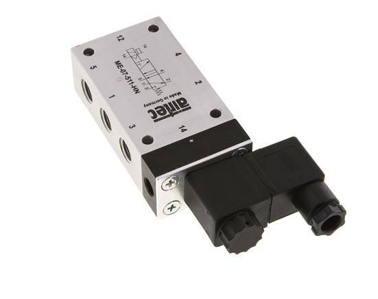 5/2 G1/4'' (G1/8'') Solenoid Valve External Pilot 115V AC -0.95-10bar/-13.2-140psi Airtec