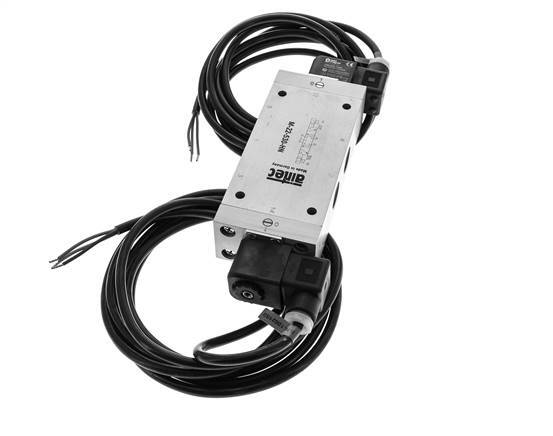 5/3 G1/2'' Center Closed Solenoid Valve 24V DC ATEX 3-10bar/42-140psi Airtec