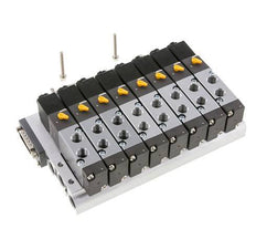G1/8'' 8x Pneumatic Valve Terminal 24V DC 1.5-8bar/21.0-112psi Multi-pole E.MC
