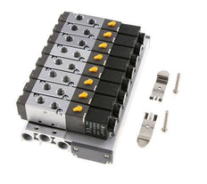 G1/8'' 8x Pneumatic Valve Terminal 24V DC 1.5-8bar/21.0-112psi Multi-pole E.MC