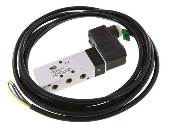 5/2 G1/8'' Solenoid Valve 24V DC ATEX 3-10bar/42-140psi Airtec