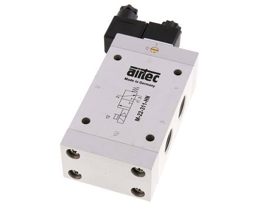 3/2 G1/2'' NC Solenoid Valve 230V AC 2-10bar/28-140psi Airtec