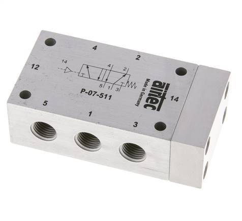 5/2 G1/4'' Air Pilot Valve 0-10bar/0-140psi Airtec