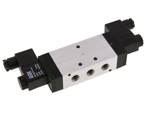 5/3 G1/4'' Exhaust Center Solenoid Valve 230V AC 3-10bar/42-140psi Airtec